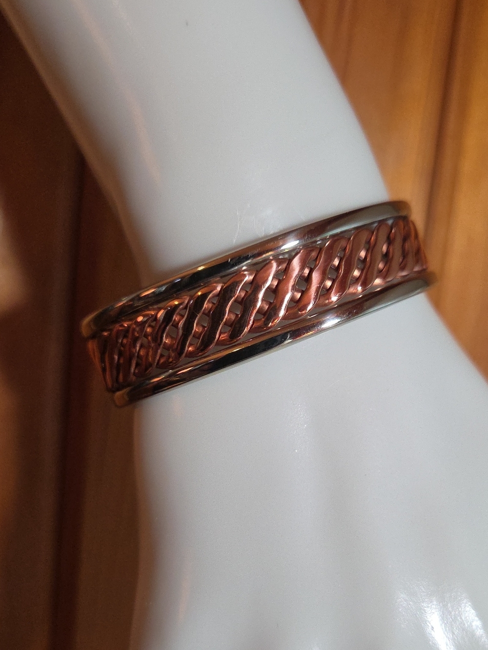 Sergio Lub Copper & German Silver Cuff Bracelet